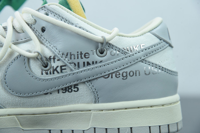 nike dunk low off-white lot 25 dm1602-121