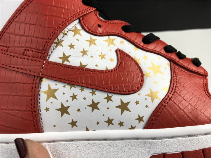 nike dunk high pro sb spm red stars 307385-161